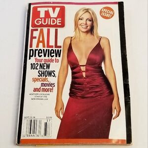 TV Guide Fall Preview September 12-18, 2004- Retro Heather Locklear White Cover